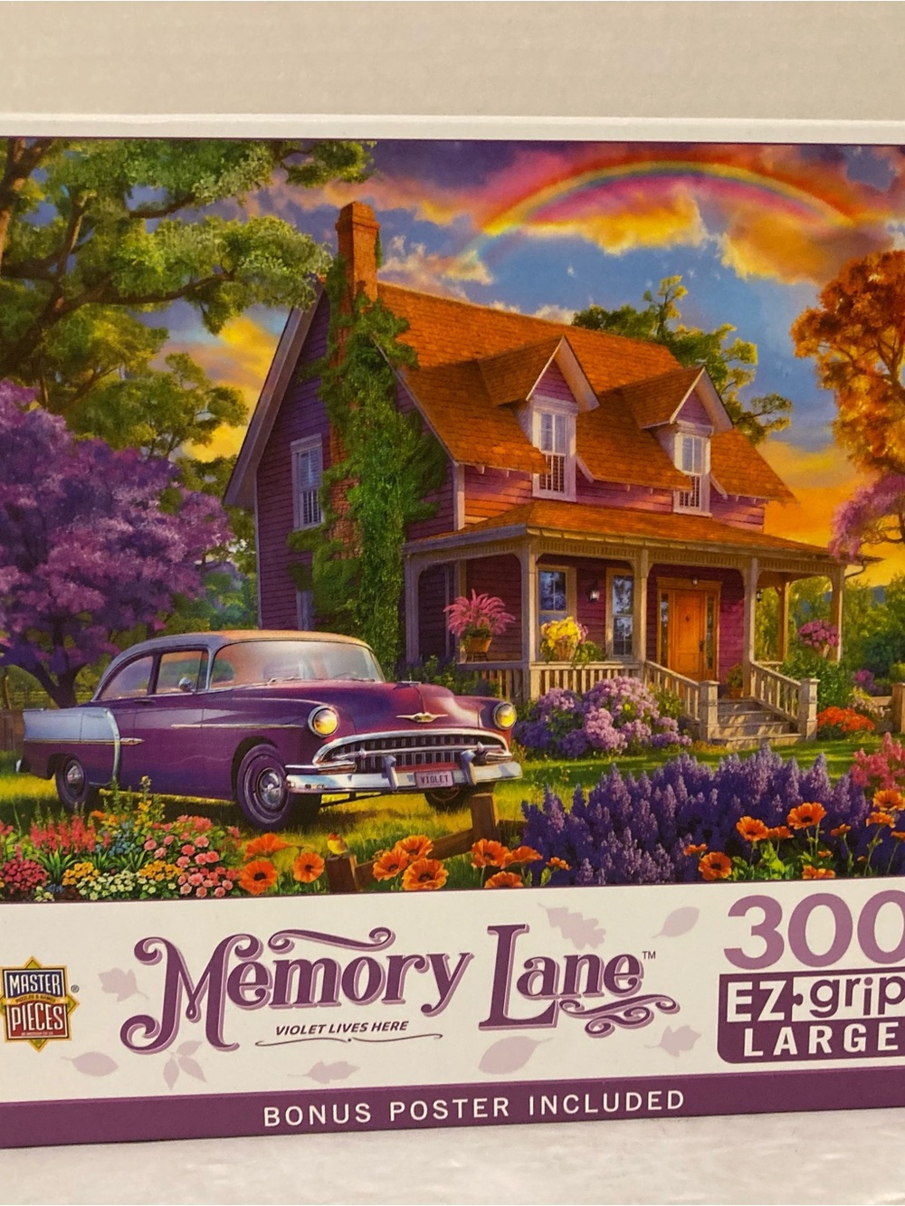 300 Piece Master Pieces Violet Lives Here Memory Lane Jigsaw Puzzle Complete